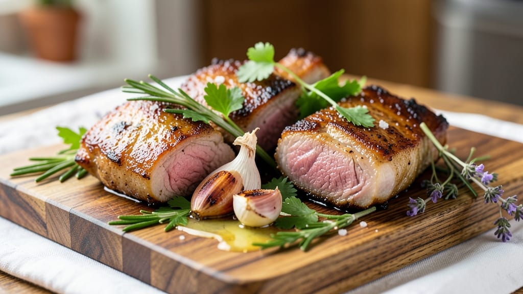 Alton Brown's Pork Chop Recipe: Buttery Herb Crust With Juicy Pink Centers