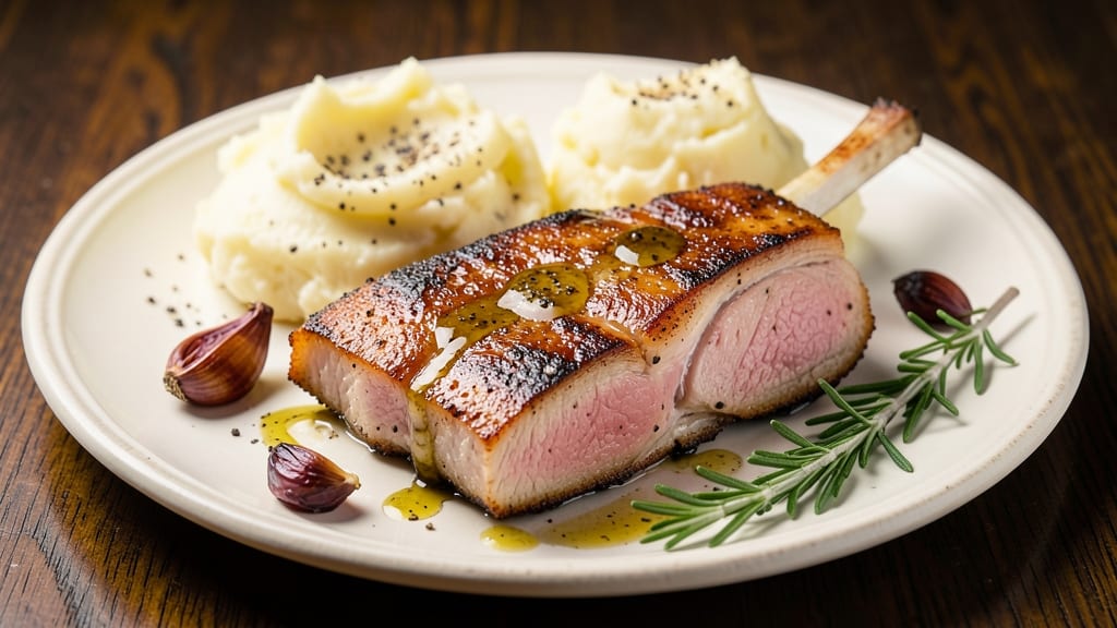 Basic Baked Pork Chops Recipe: Pan-Seared Crust With Juicy Pink Hearts