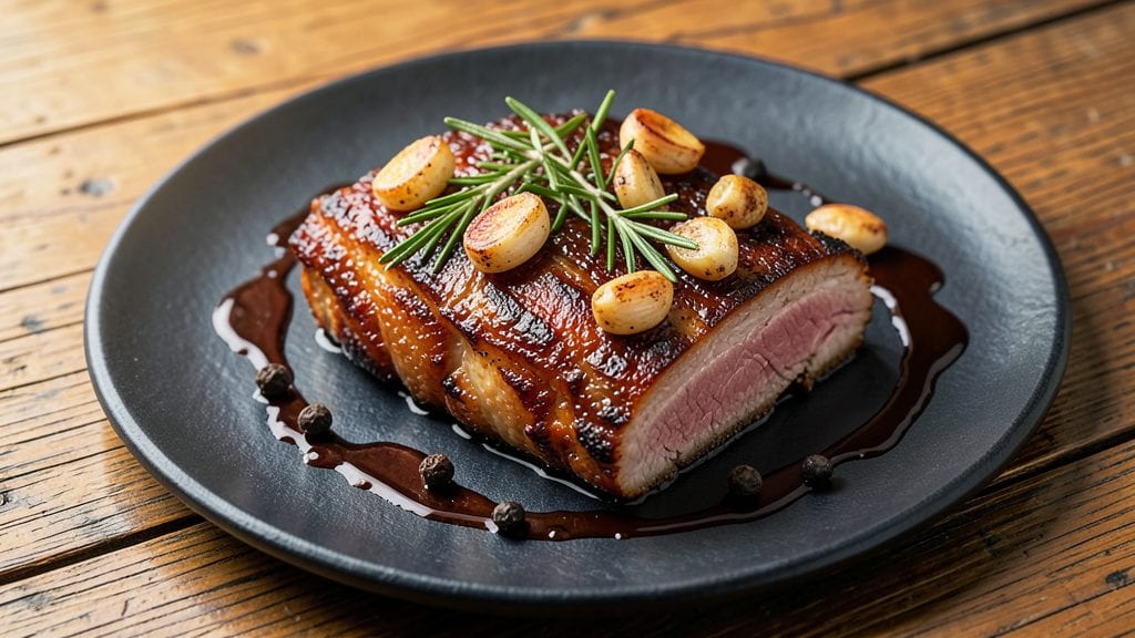 Bobby Flay's Pork Belly Recipe: Smoky-Caramelized Crunch Meets Silky Meat