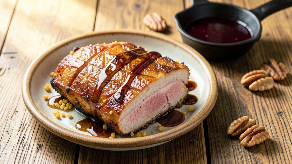 Candy Pork Belly Recipe: Crispy Cornmeal Crowns Over Sweet Glazed Meat