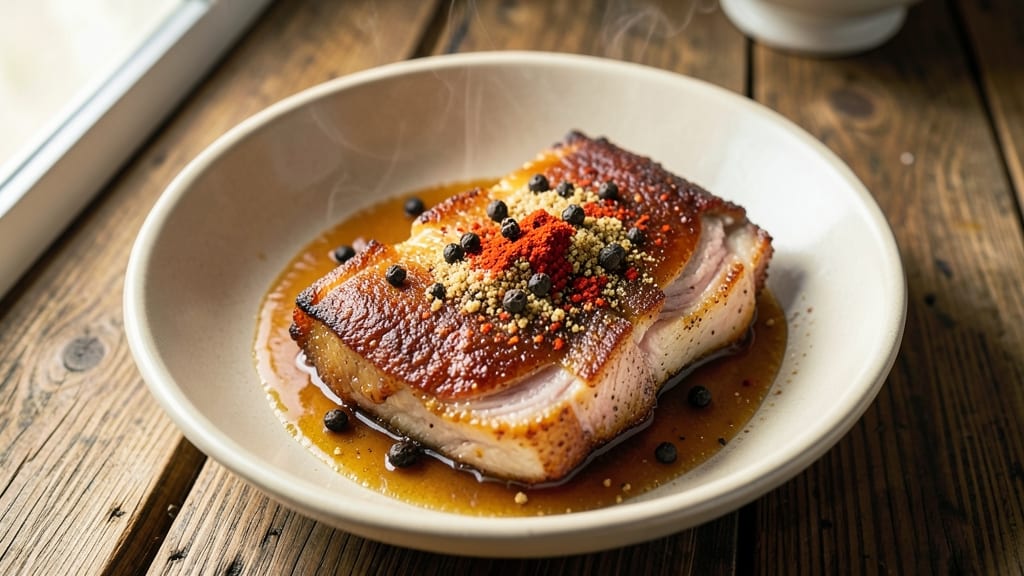 Cowboy Candy Pork Belly Recipe: Crispy Cornmeal Crowns Over Smoky-Sweet Butter Glaze