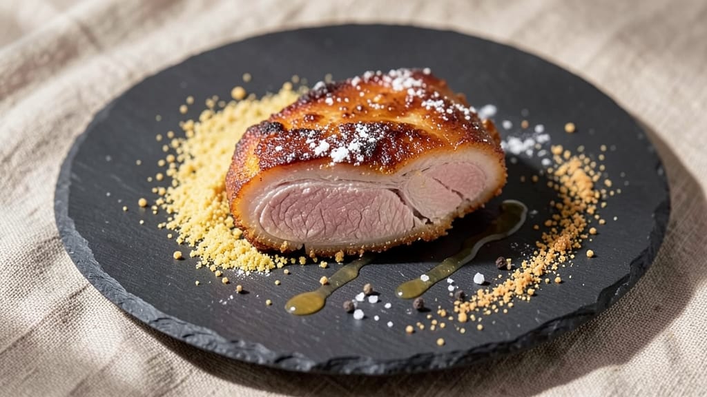 Fried Pork Belly Recipe: Crispy Cornmeal Crust Over Melty Pink Meat
