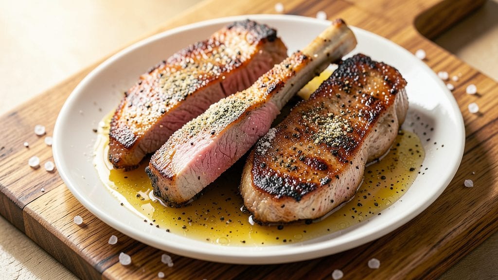 Grandma's Pork Chops Recipe: Pan-Sear Crispy Skin, Juicy Pink Centers