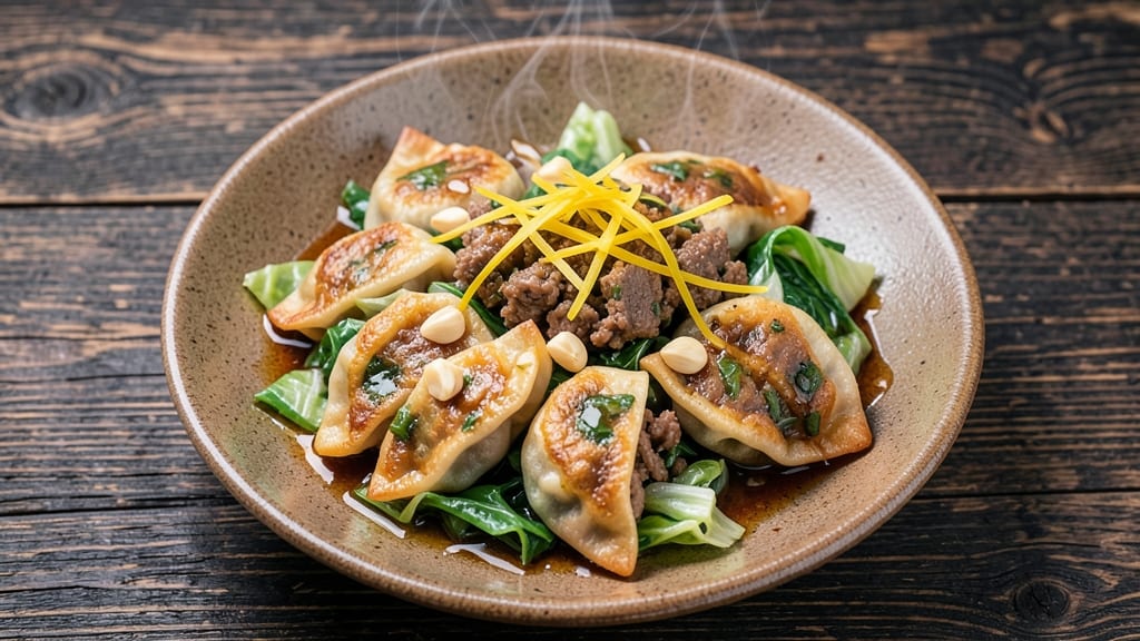 Japanese Pork Gyoza Recipe: Pan-Fried Dumplings With Wok-Seared Crisp