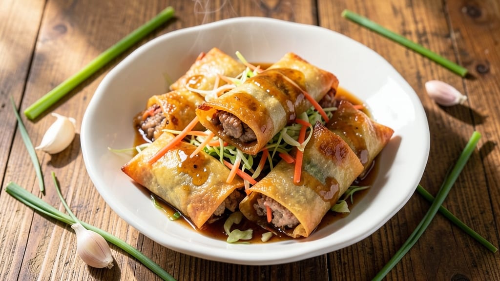 Lumpiang Pork Recipe: Crispy Spring Roll Bites With Sweet Vinegar Dipping