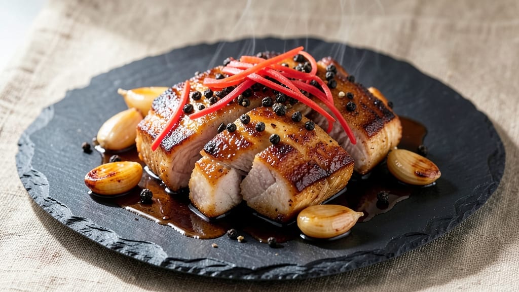 Mister Jiu's Black Pepper Pork Recipe: Bold Spice and Crispy-Skin Triumph