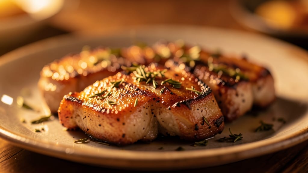 Oven Baked Bone-In Pork Chops Recipe: Crispy Skin, Juicy Meat in One Pan