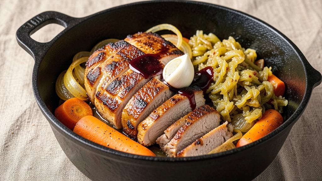 Pork and Sauerkraut in Dutch Oven Recipe: Smoky-Sour Harmony in One Pot