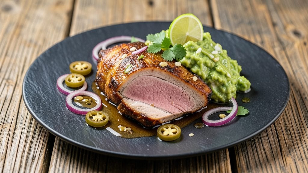 Pork Belly and Guacamole Recipe: Crispy Bites with Cool Creamy Contrast