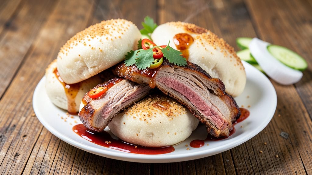 Pork Belly Bao Buns Recipe: Crispy Cornmeal Crowns Over Steamed Pork Belly