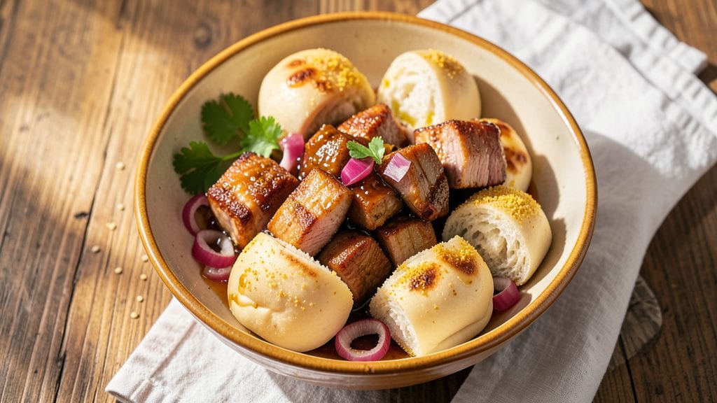 Pork Belly Buns Recipe: Crispy Cornmeal Crowns With Sweet Butter Glaze