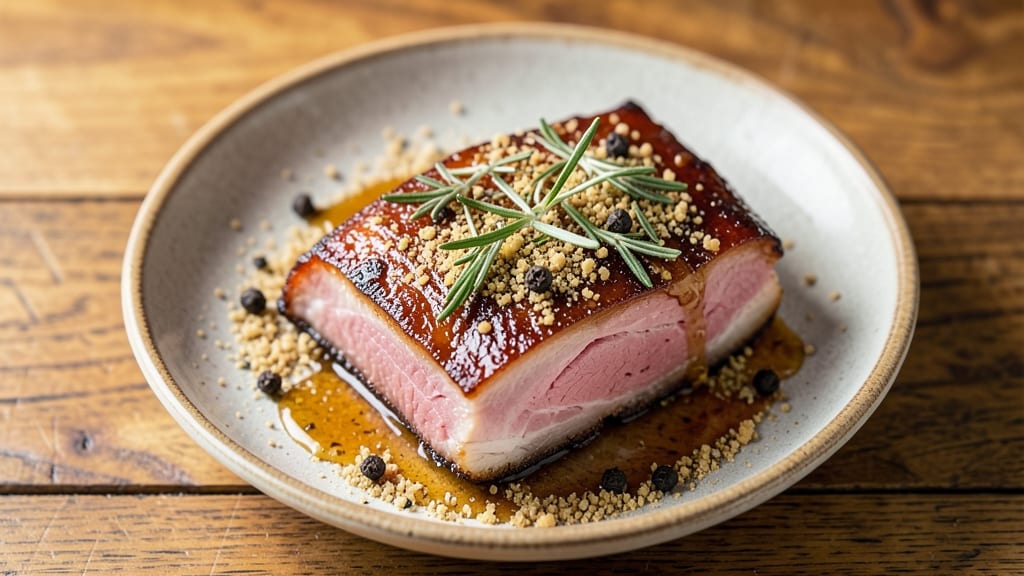 Pork Belly Dry Brine Recipe: Crispy Cornmeal Crowns Over Ultra-Tender Meat