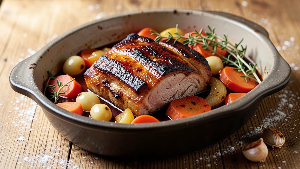 Pork Braise Recipe: Deep-Red Wine and Herb Infusion for One-Pot Magic