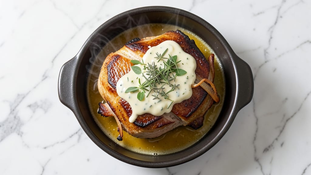Pork Cake Recipe: Herb-Buttered Wedges With Vinegar-Kissed Crust