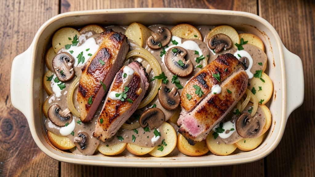 Pork Chops Casserole Recipe: One-Pot Skillet Magic with Crispy Top