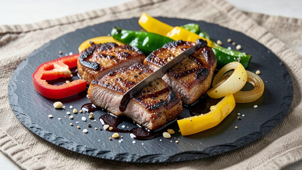 Pork Chops with Peppers Recipe: Smoky Grilled Flavor Meets Sweet Bell Pepper Crunch
