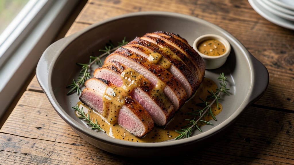 Pork Loin Center Rib Roast Recipe: Herb-Crusted Roast With Juicy Pink Core