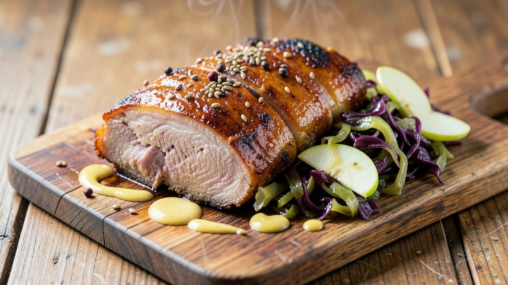 Pork Shoulder Blade Roast With Sauerkraut Recipe: German-Style Smoky Crisp With Tangy Fermented Bite