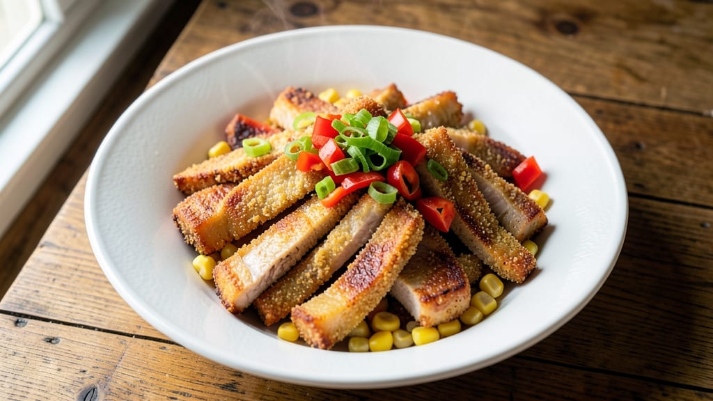 Pork Strips Recipe: Crispy Cornmeal-Crusted Bites with Tangy Glaze
