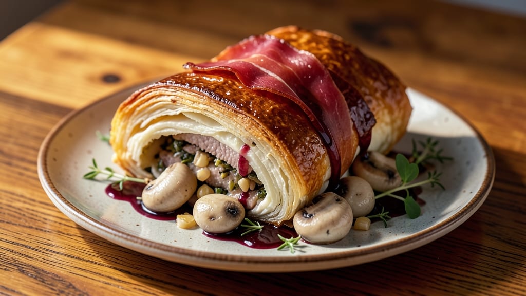 Pork Tenderloin Wellington Recipe: Flaky Pastry Wrapped With Herbed Magic