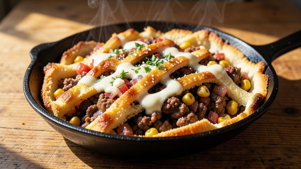 Pork Torta Recipe: Layers of Crispy Cornbread and Savory Pork