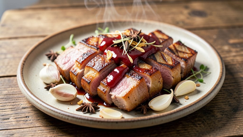 Red Cooked Pork Belly Recipe: Smoky Vinegar Braise for Crispy Edges