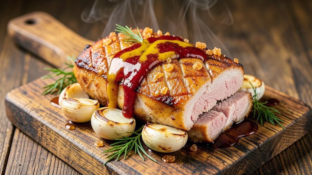 Russian Pork Belly Recipe: Smoky Mustard Braise With Vinegar-Kissed Crisp